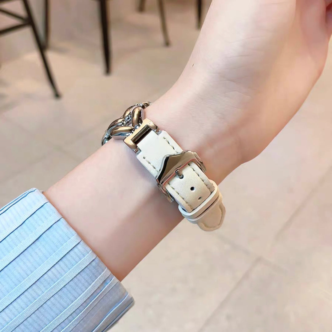 ST-STEEL+Leather WATCH BRACELET