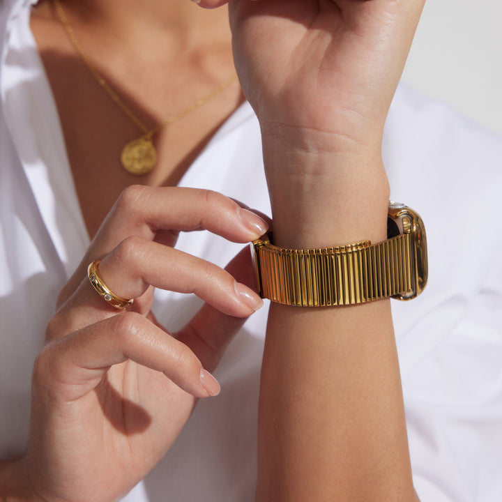 Thin Bamboo Apple Watch Band