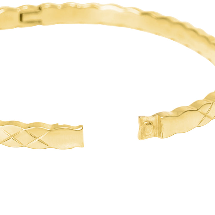 Fragrance, solid color gold bracelet