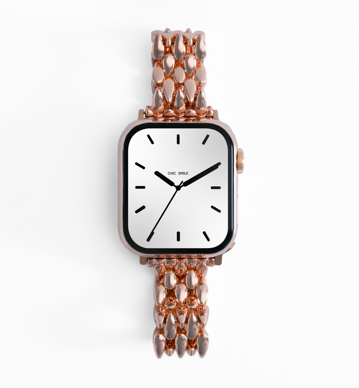 Apple Watch Personalized Textured Stainless Steel Band