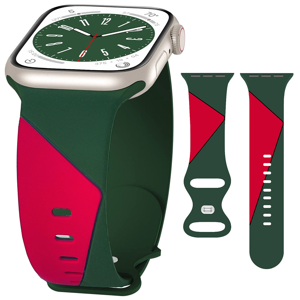 Two-tone silicone strap