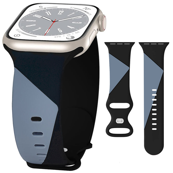 Two-tone silicone strap