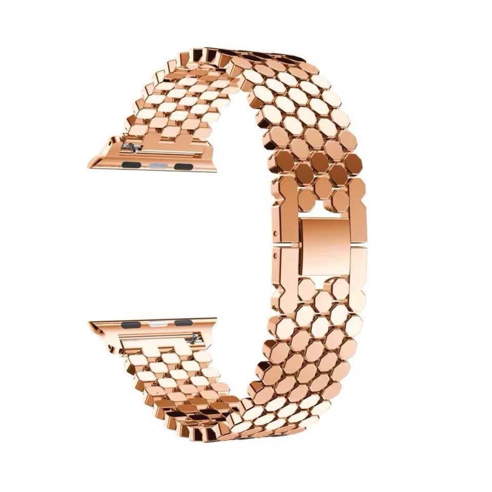 Honeycomb Steel Band Stainless Steel Apple Watch Band